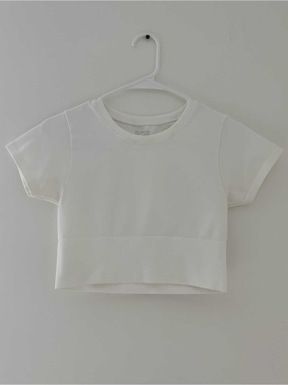 OFFLINE By Aerie White Sidewalk Seamless Cropped T-Shirt